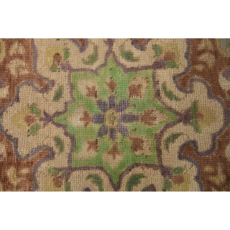 Traditional Tabriz Persian Area Rug Hand-Knotted Floral Wool Carpet - 6'4"x 9'4"