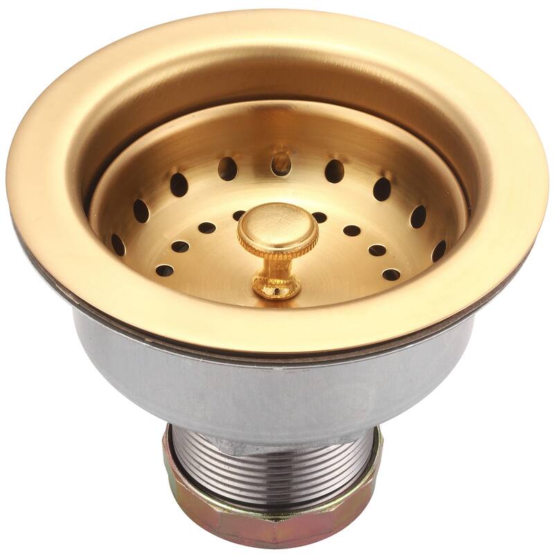 Olympia Faucets 3-1/4" Basket Strainer - PVD Brushed Gold