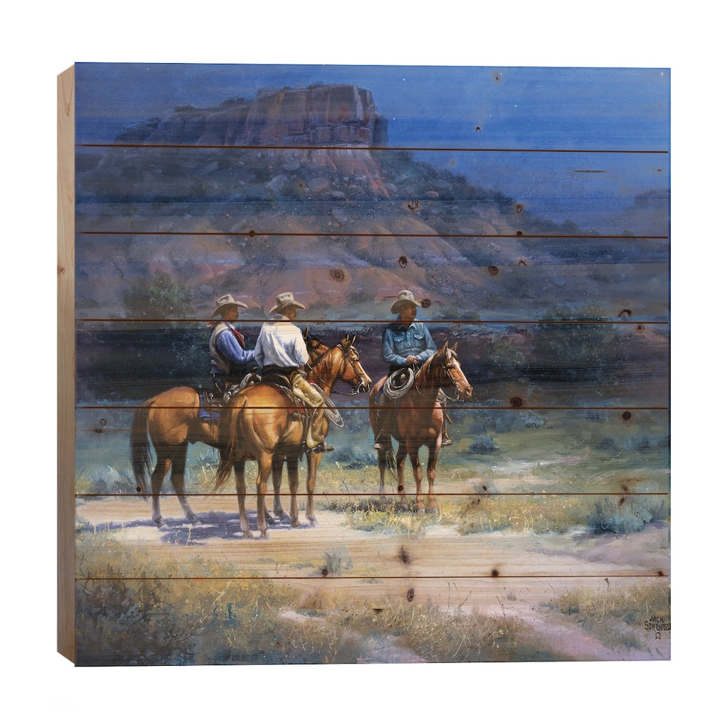Moonshine Print On Wood by Jack Sorenson - Multi-Color