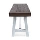 preview thumbnail 14 of 48, Linden Outdoor 6 Piece Rustic Iron and Acacia Wood Dining Set by Christopher Knight Home