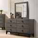 preview thumbnail 5 of 6, ACME Avantika Dresser in Faux Marble and Rustic Gray Oak