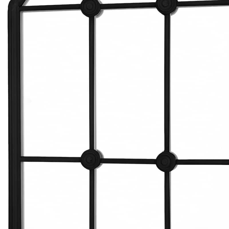 Taylor Black Window Pane Wall Mirror - 20 x 32" - Painted Black Metal