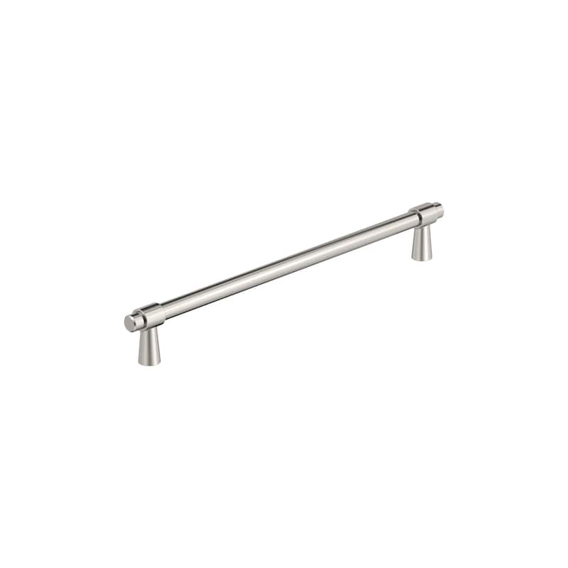 Amerock Destine Cabinet or Furniture Pull - 8-13/16 in (224 mm) Center-to-Center - Polished Nickel