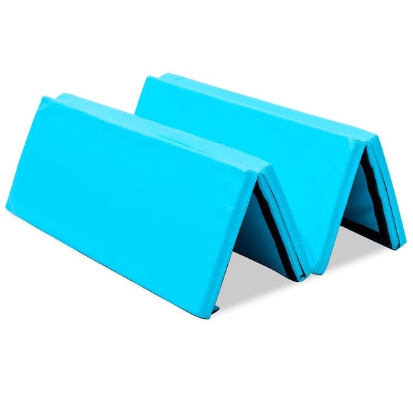 4/' x 10/' x 2/" Multi-Colors Folding PU Panel Gymnastics Mat