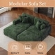 preview thumbnail 72 of 131, Oversized Chenille Modular Sectional Sofa Conversation Set with 2 Ottomans