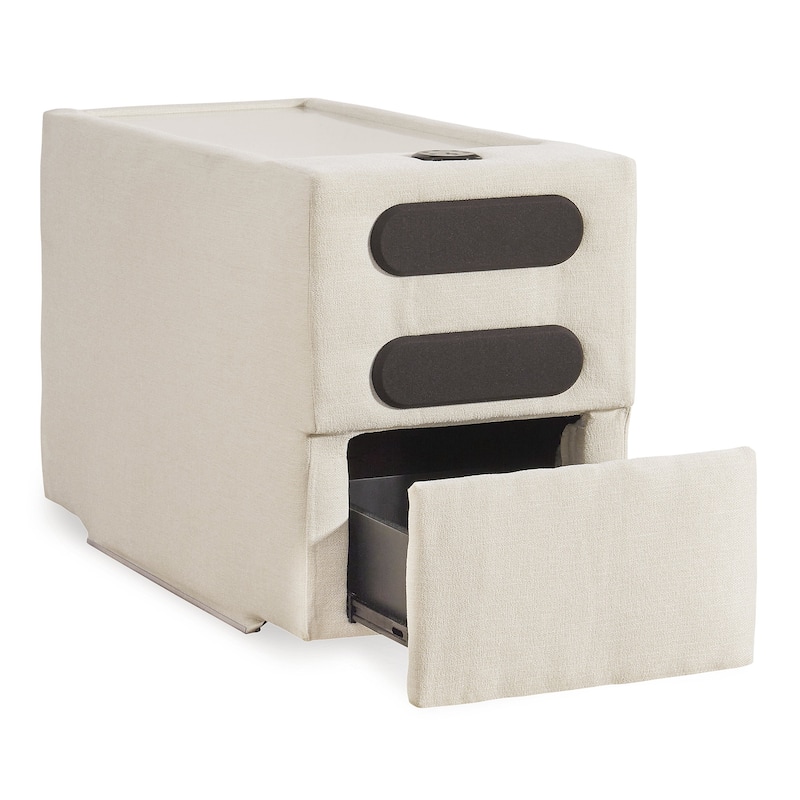 Signature Design by Ashley Modmax 6-Piece Sectional with Chaise and Audio Console - 140" W x 86" D x 36" H