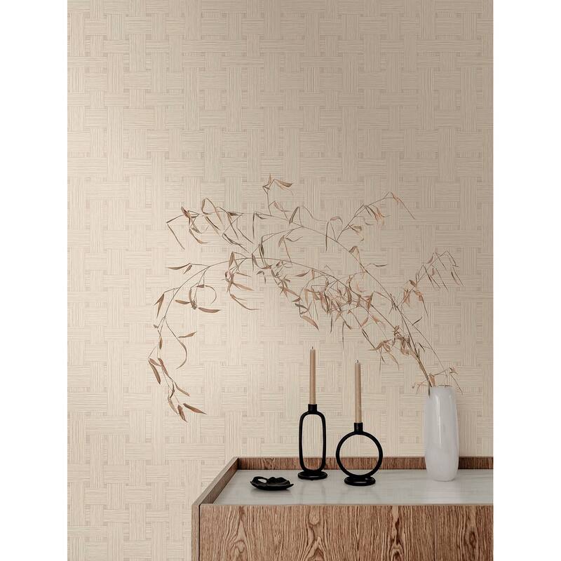 York Wallcoverings Basketry Wheat Wallpaper