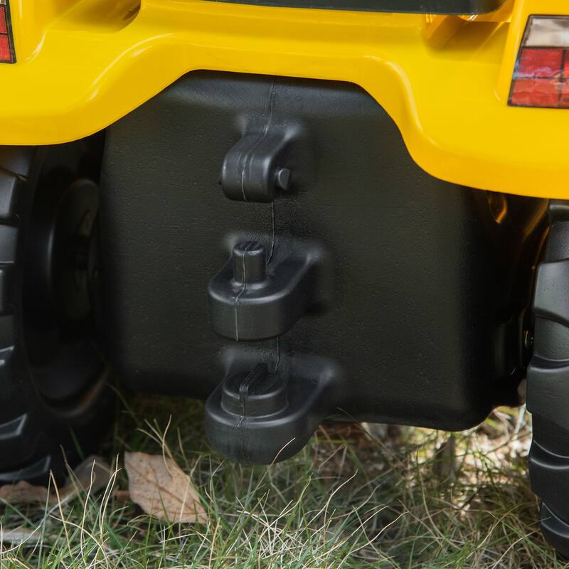 Manual Control Ride-On Excavator for Kids, Pedal Tractor with Bucket, No Power Required, Ideal for Ages 3-6 Years - Yellow