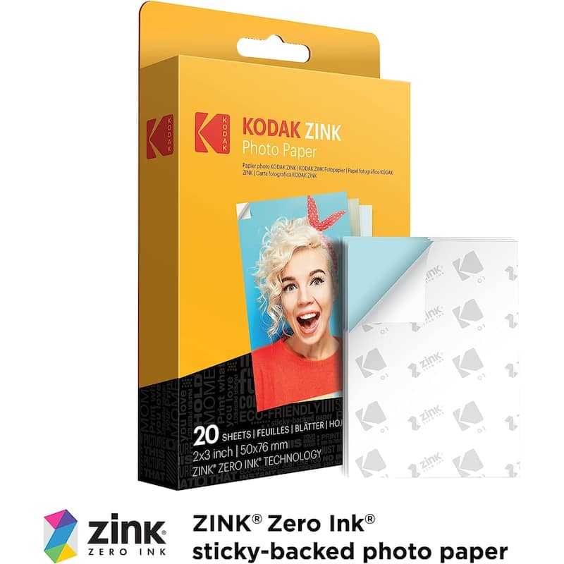 Kodak Printomatic Instant Camera Bundle w/ 20 Zink Sheets, Photo Album & Hanging Frames - N/A