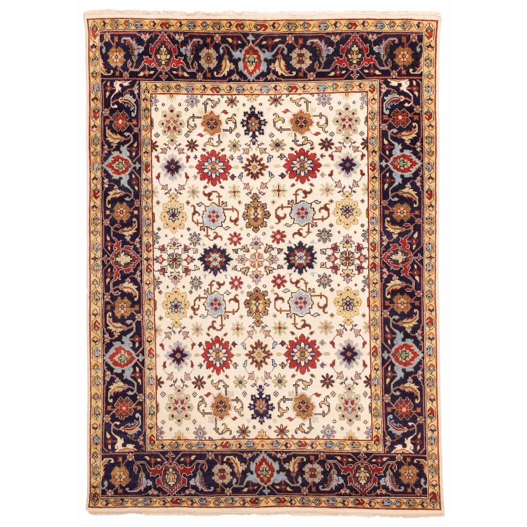 ECARPETGALLERY Hand-knotted Serapi Heritage Cream Wool Rug - 8'9 x 12'1