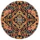 preview thumbnail 11 of 17, SAFAVIEH Handmade Aspen Polixenia BOHO Wool Rug 5' Round - Black/Rust