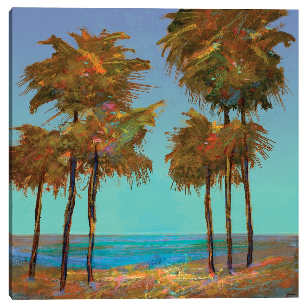 Seaside Sunset by Michael Tienhaara Canvas Art Print