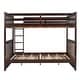 preview thumbnail 7 of 10, Full-Over-Full Bunk Bed with Ladders and Two Storage Drawers