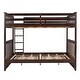 preview thumbnail 87 of 105, Modern Style Wooden Bunk Bed with Ladders and Two Storage Drawers