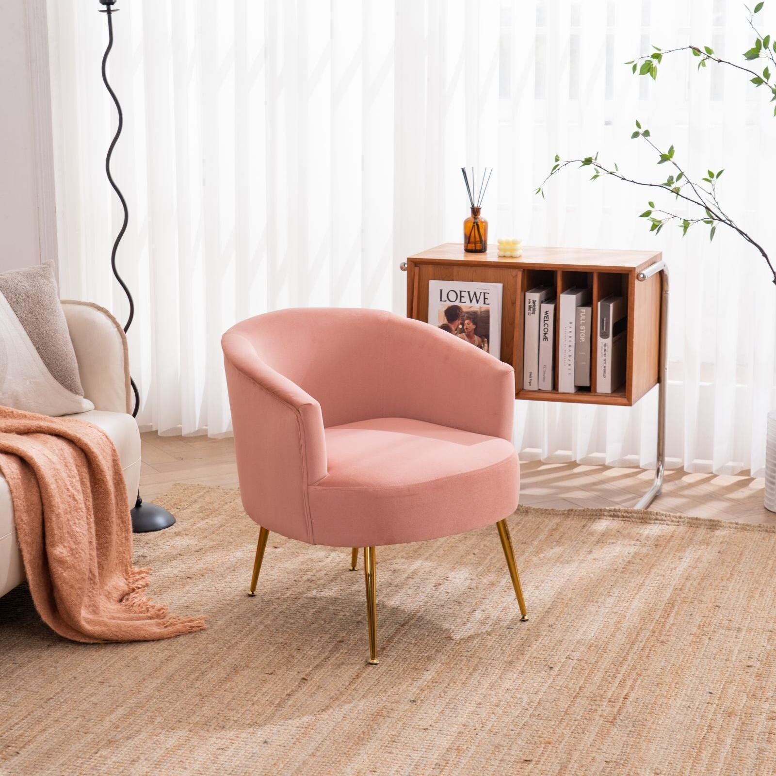 Velvet tub on sale armchair