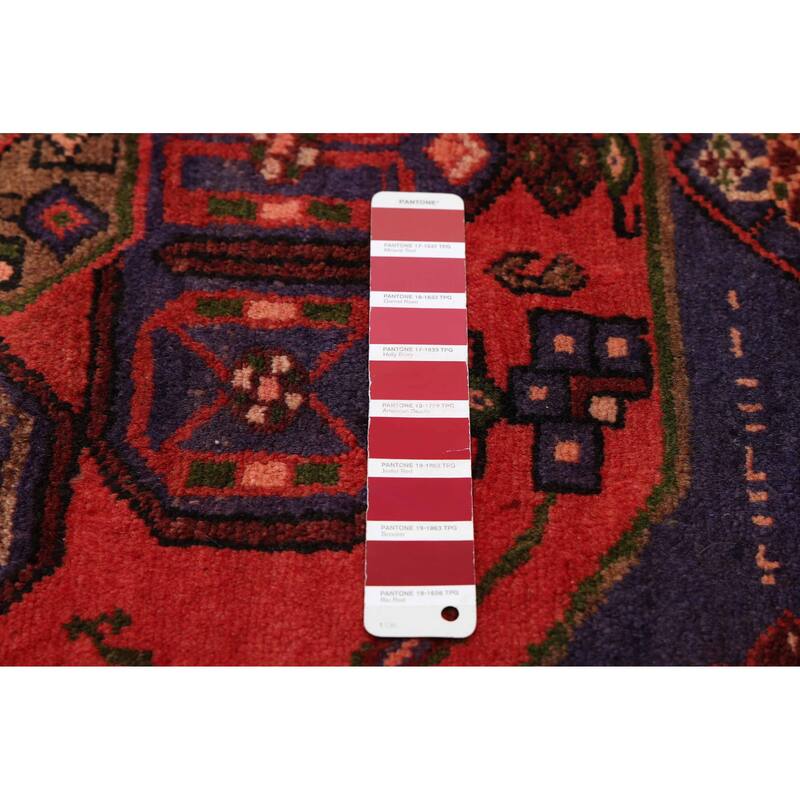 ECARPETGALLERY Hand-knotted Andelz Red Wool Rug - 4'3 x 6'7