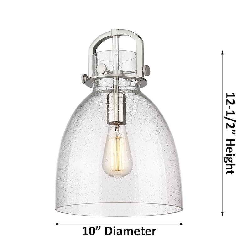 Innovations Lighting Newton Bell - 1 Light 10" Stem Hung Pendant