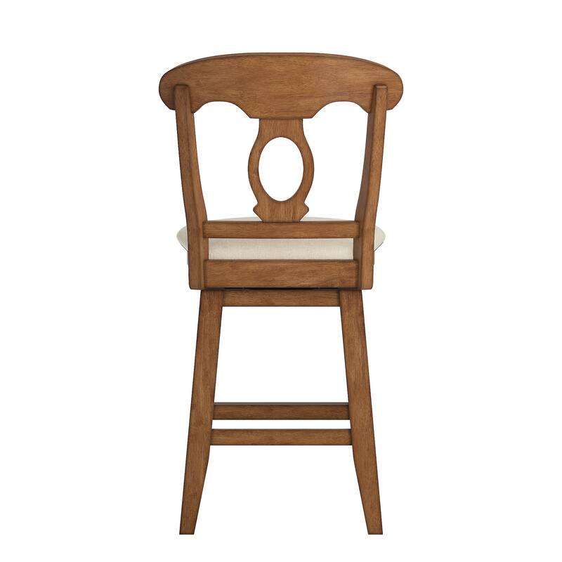 Eleanor Napoleon Back Wood Swivel Chair by iNSPIRE Q Classic