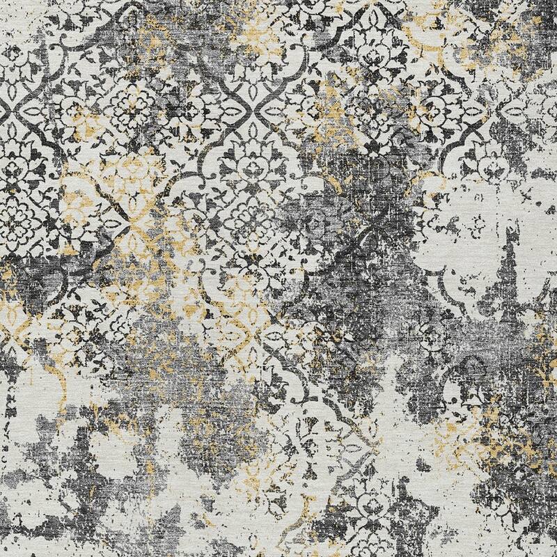 HomeRoots Floral Transitional Rectangle Outdoor Rug
