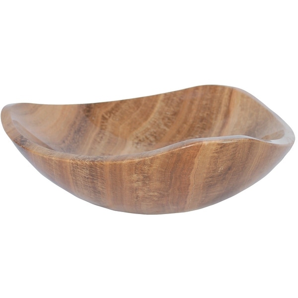 Eden Bath Wooden Marble Free-Form Vessel Sink