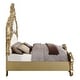 preview thumbnail 4 of 7, Heverford White and Gold Eastern King Scrolled Floral Bed