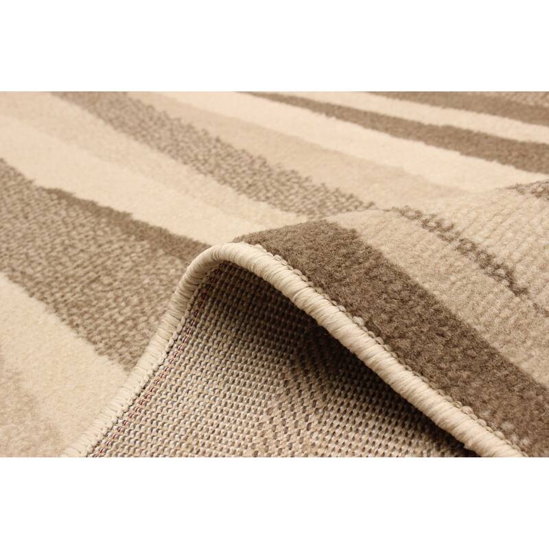 ECARPETGALLERY Machine Woven Mirage Beige Area Rug