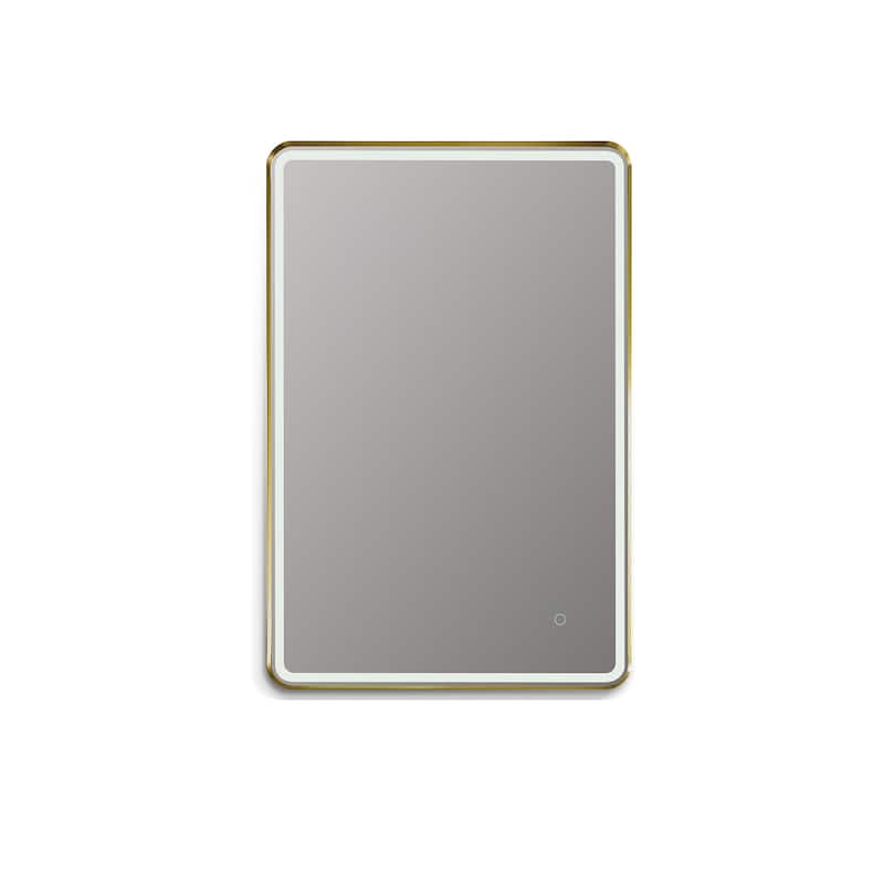Altair Viaggi Rectangle Framed LED Lighted Wall Mirror