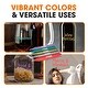 preview thumbnail 6 of 6, Cheer Collection Pack of 5 Metallic Colors Wine Glass Markers