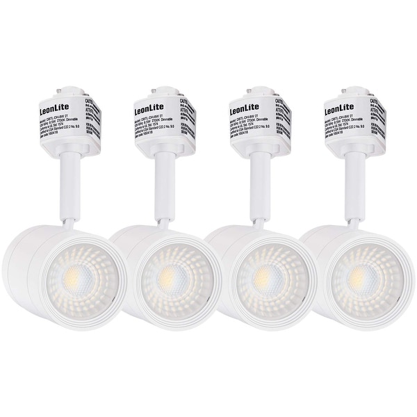 8.5W LED White Dimmable Track Light Head, 4000K Cool White - 4 Pack. Opens flyout.