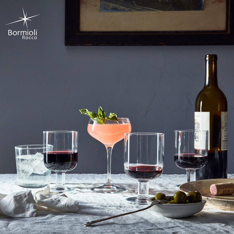 Bormioli Rocco Hosteria 11.75 oz. Stackable All Purpose Wine Stemware, Set of 6