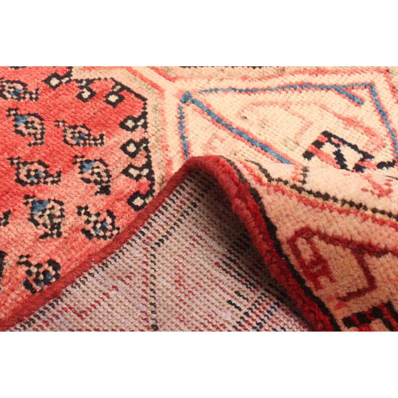 ECARPETGALLERY Hand-knotted Andelz Red Wool Rug - 3'3 x 4'11