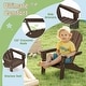 preview thumbnail 24 of 38, Outdoor HDPE Kid's Adirondack Chair for Kids - High Backrest & Armrests - 21" x 20.5" x 25"