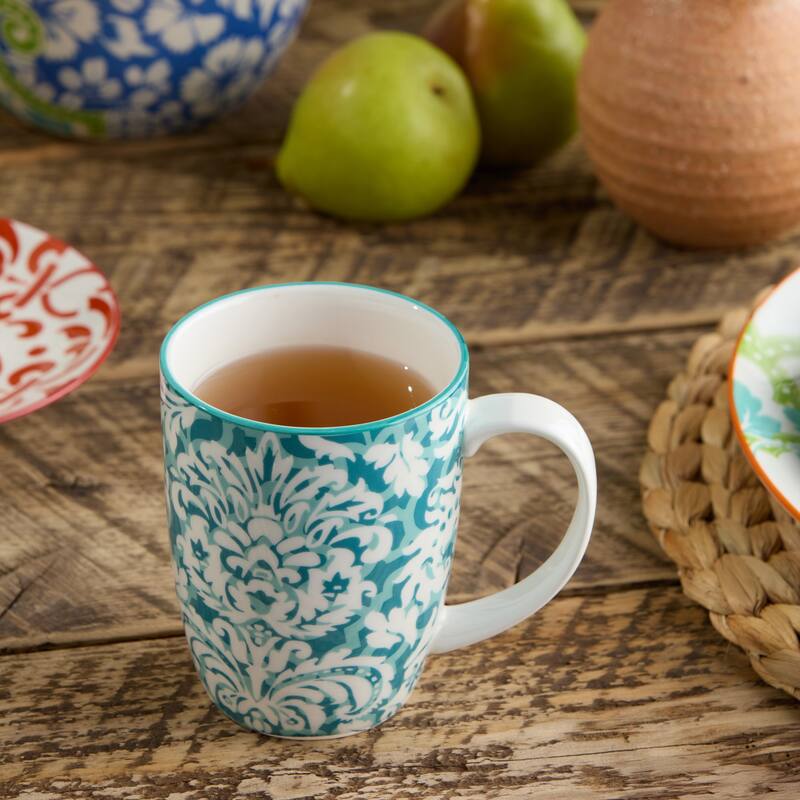 Certified International Pavillion 16 oz. Mugs, Set of 6 Assorted Designs