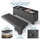 preview thumbnail 64 of 192, Empyrean Tuffted Folding Foot Rest Storage Ottoman Bench with Storage Bins