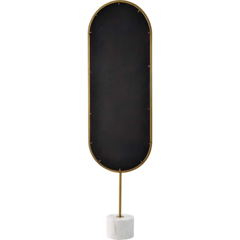 Renwil Taio 70" Tall Oval Wall Mirror, Yellow