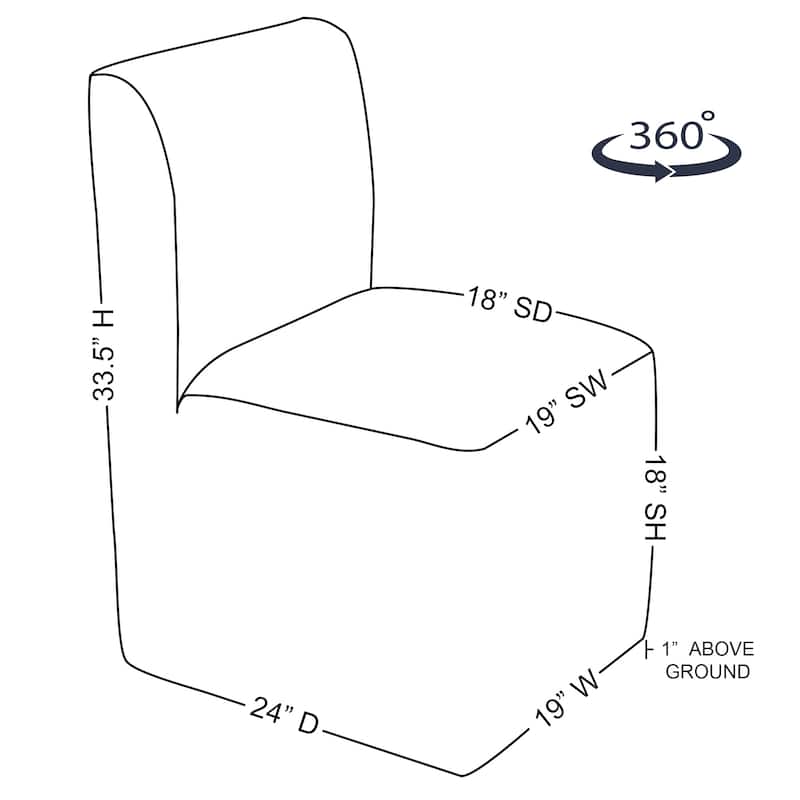 Oakville Dining Chair with Casters