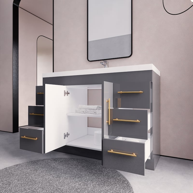 Eliza 48'' Freestanding Vanity with Single Sink