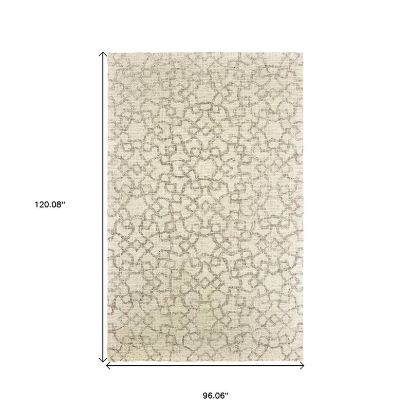 HomeRootsGeometric Transitional Rectangle Area Rug