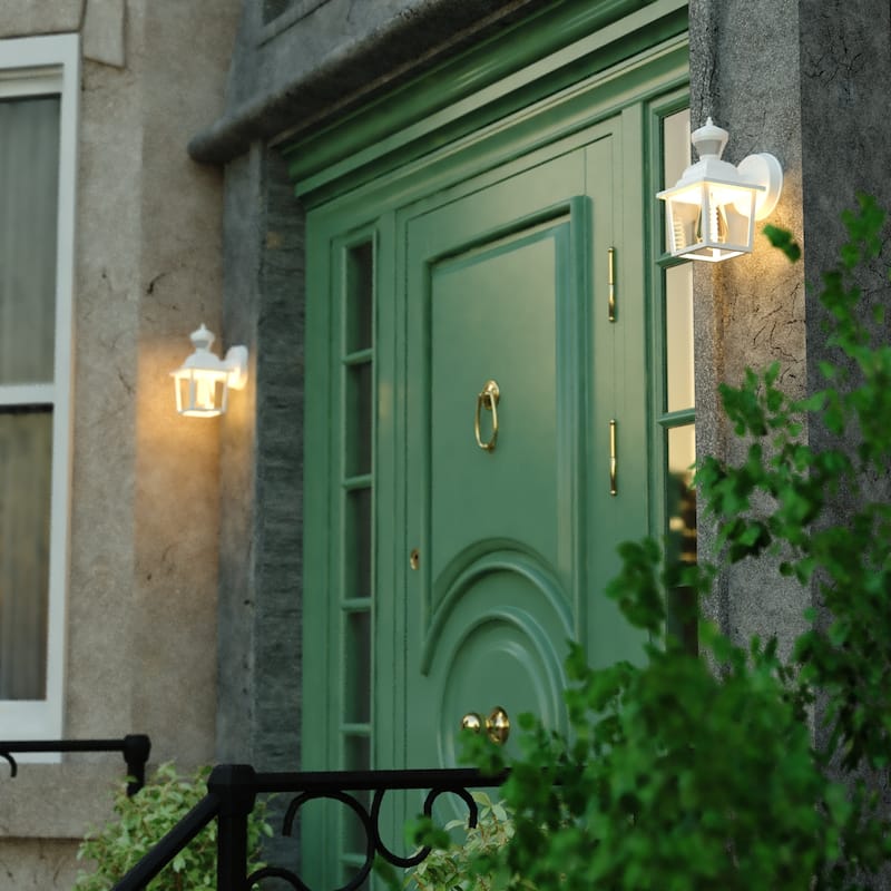 Vaxcel Lighting T0732 Bedford 10" Tall Outdoor Wall Sconce with Clear