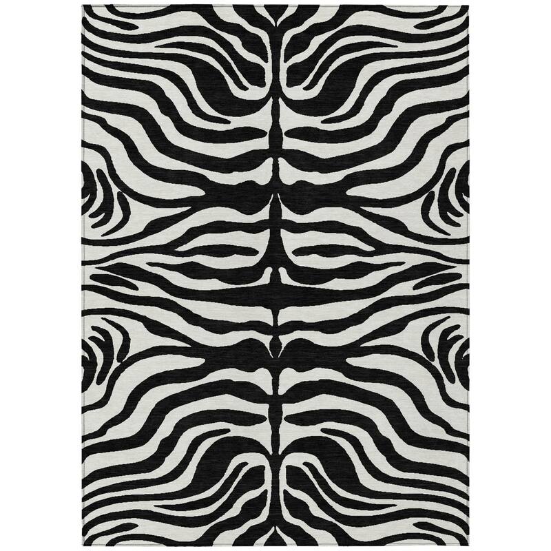 HomeRoots Animal Print Transitional Rectangle Outdoor Rug