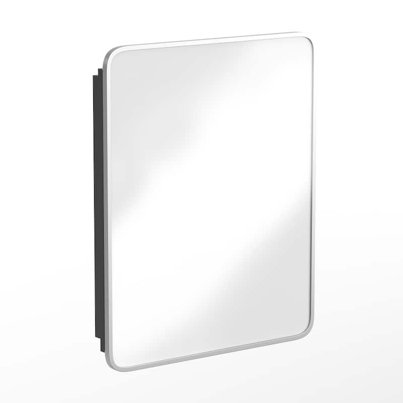 Recessed Bathroom Medicine Cabinet with Beveled Mirror - 24"W x 4"D x 29.75"H