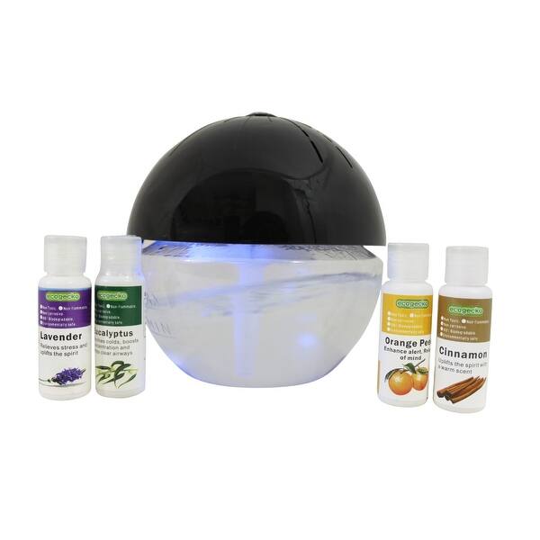 Shop Ecogecko Earth Globe Glowing Water Air Washer Revitalizer Aroma And Essential Oil Diffuser And Humidifier 4 Pack Aroma O Overstock 31167783