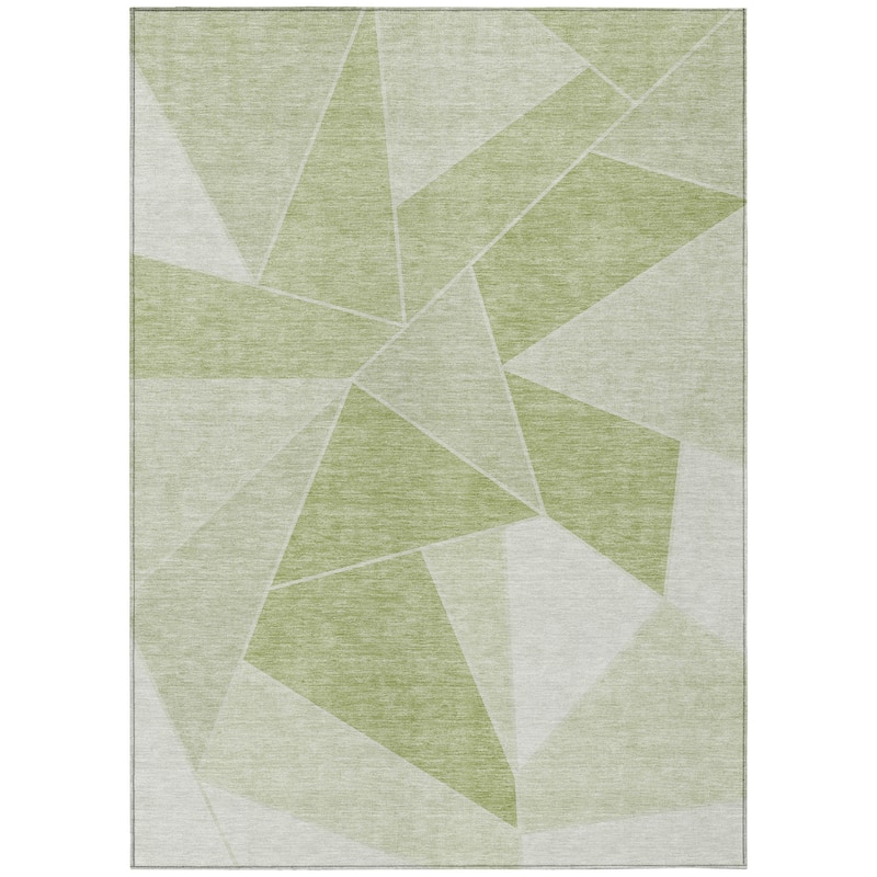 HomeRoots Geometric Transitional Rectangle Outdoor Rug