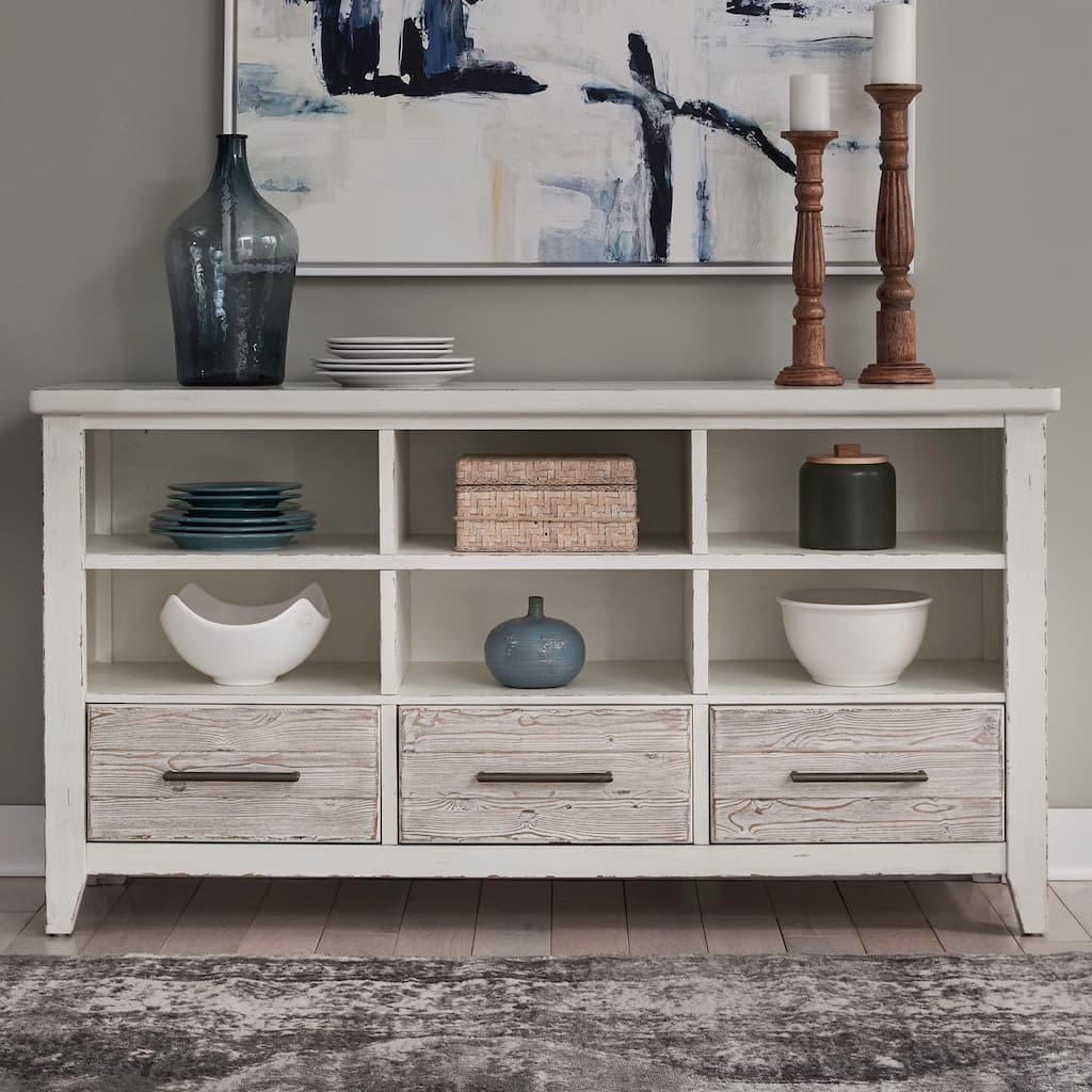 Liberty Furniture Backroads Buffet for Dining Room - Width 68" x Depth 18" x Height 36"