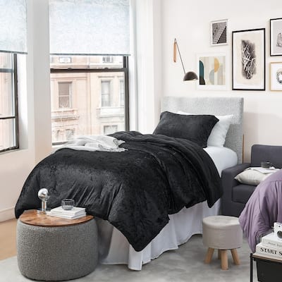 Velvet Crush - Coma Inducer® Oversized Comforter Set - Champagne Black