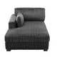 preview thumbnail 62 of 150, 42" W Plush Corduroy Upholstered Chaise Lounge Sleeper for Living