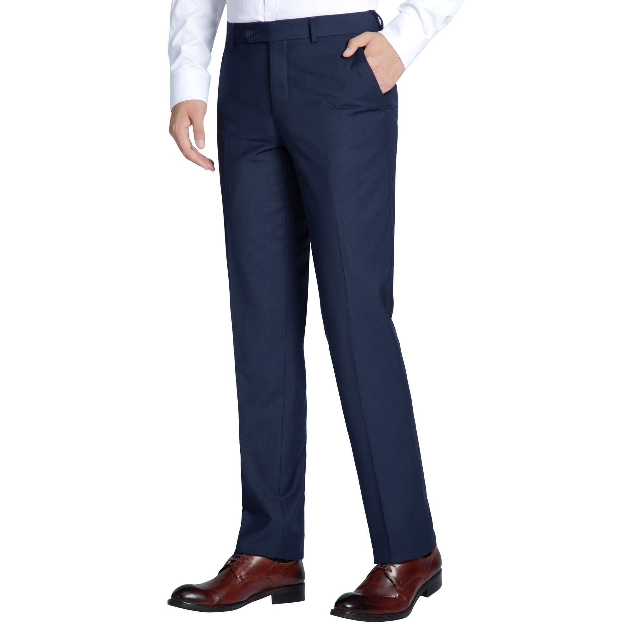 Navy blue skinny dress pants