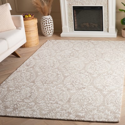 SAFAVIEH Handmade Ebony Lelioara Modern & Contemporary Wool Rug