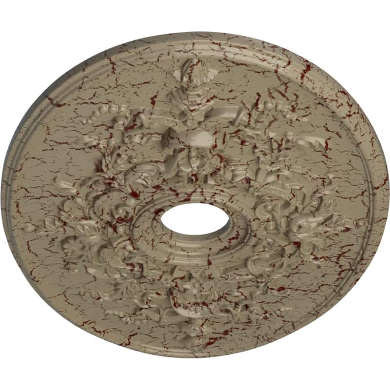 30 3/4"W x 21/14"H x 3 7/8"ID x 1 5/8"P Alexa Ceiling Medallion