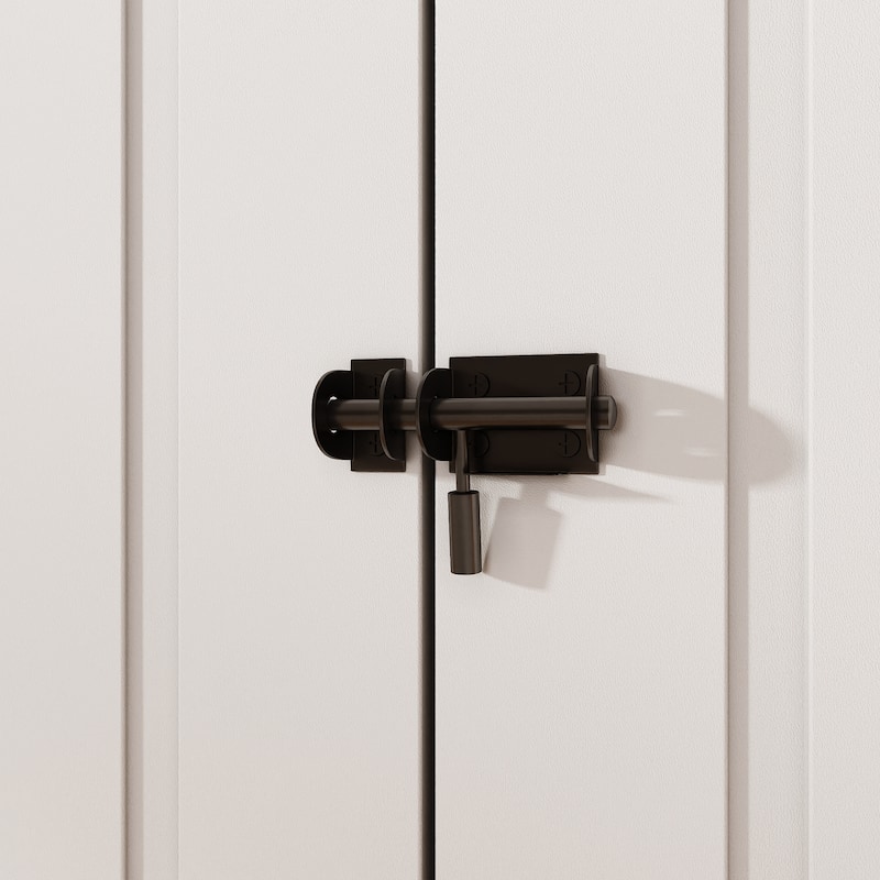 Large Wooden Bird Cage Cabinet with Storage, White Bird Aviary with Metal Mesh & Removable Tray, Indoor Bird Cage Furniture